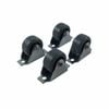 Move It 20mm 15kg Grey Polypropylene Fixed Plate Castor - 4 Pack