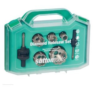 Sutton Tools Diamond Segment Holesaw Set - 7 Pack