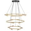 Telbix Tarson Contemporary Pendant Hanging Lamp Light Metal Silicon Black Gold Matte