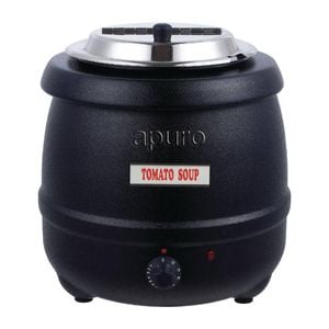 Apuro Black Soup Kettle 10ltr - Soup Kettles (l715-a)