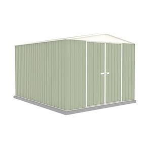 Absco Sheds 3.00mW x 3.66mD x 2.30mH Pale Eucalypt Double Door Highlander Garden Shed 