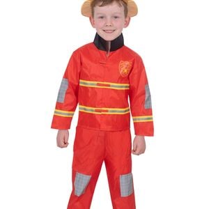 Fire Fighter Boys Red Occupation Costume - 3-5