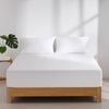 Dreamaker Superfine Washed Microfibre Combo Fitted Sheet Set White Double Bed