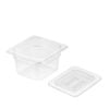 SOGA Clear Gastronorm Pan 1/6 100mm Deep with Lid
