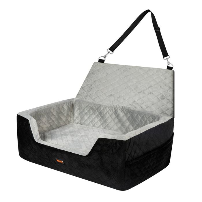 PaWz M Size Pet Car Booster Seat Travel Bed in Black