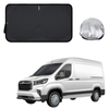 Front Windscreen Sun Shade for LDV Deliver 9 Cab 2019 - Current - XL 160 x 100 cm - Black