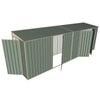 Build-A-Shed 1.2 x 6.0 x 2.0m Skillion Single with Double Hinged Side Doors Shed - Green