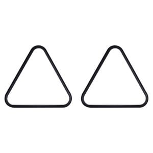 2PK Formula Sports PVC Triangle 10-Ball Billiard Rack 1 7/8" Size - Black