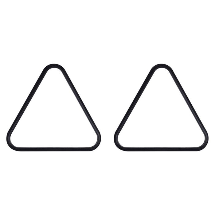 2PK Formula Sports PVC Triangle 10-Ball Billiard Rack 1 7/8" Size - Black