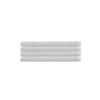 4pc Bambury Home Living soft Chateau Hand Towel 40x70cm White 40 x 70cm