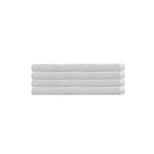 4pc Bambury Home Living soft Chateau Hand Towel 40x70cm White 40 x 70cm