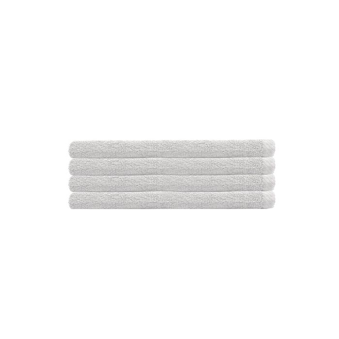 4pc Bambury Home Living soft Chateau Hand Towel 40x70cm White 40 x 70cm