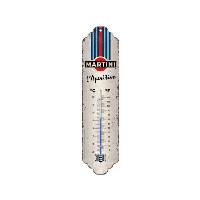 Nostalgic-Art Thermometer Martini - L'Aperitivo Racing Stripes