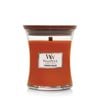 WoodWick Glass Soy Wax Scented Candle Medium 11.7cm - Pumpkin Praline