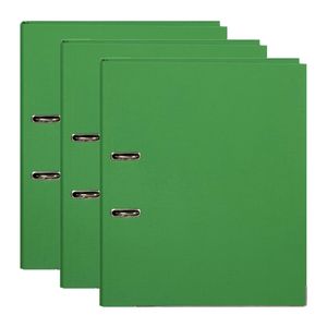 3x Marbig Foolscap Pe 75mm Lever Arch File Folder Organiser Document Holder Grn