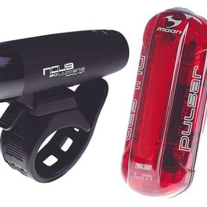 Moon Nova 80 Lumen and Pulsar 25 Lumen Battery Light Set