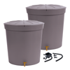 GARANTIA 300L LANZAROTE MINItank x 2 Kit (with Linking Kit & Diverter) - Grey