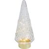 LVD LED Glass X-mas Tree Home/Living Room Display Decor Large 16x36cm Clear