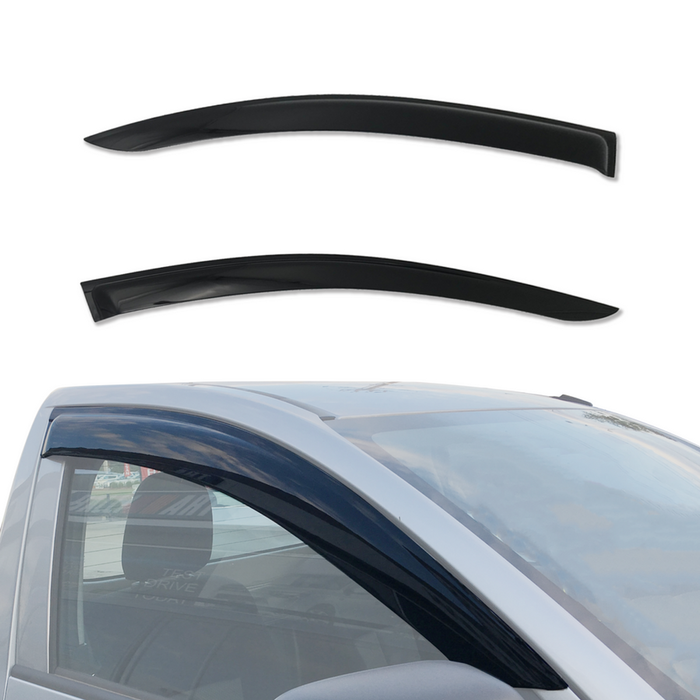AUSGO Injection Weather Shields for Mitsubishi Triton MQ MR Single Cab 2015-2024 Weathershields Window Visors Wind Deflectors