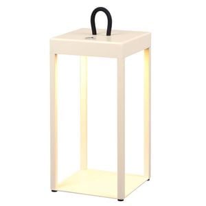 Telbix Sotra Modern Table Desk Lamp Light Aluminium Beige Sand