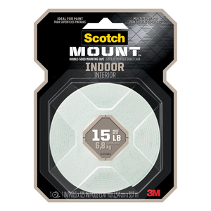 Scotch-Mount 2.54 x 318 cm Indoor Double-Sided Mounting Tape