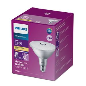 Philips PAR38 E27 LED 1400Lm Warm White 13W Spot With Sensor