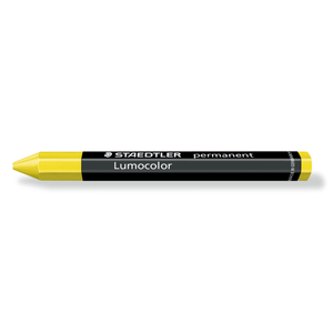 Staedtler Yellow Lumocolor Permanent Omnigraph Crayon - Box of 12