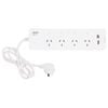 Arlec White Grid Connect Smart 4 Outlet Powerboard with USB A & C Charger