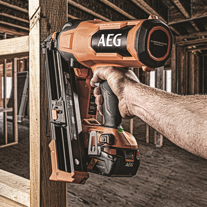 AEG 18V F Rapidfire 10Ga 30 34 Framing Nailer Skin Only Bunnings New Zealand