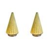 2PK LVD Glass/Metal Lantern LED Tree 19.5cm Christmas Decor - Lemonade