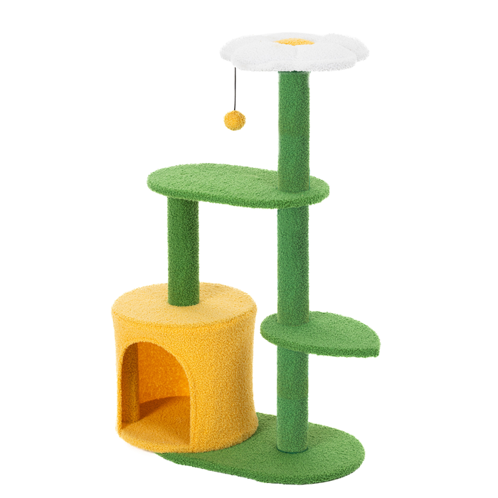 Happy Tails Flower Novelty Cat Tower