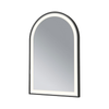 Barelli 900 x 600mm Black Signature Framed Arch LED Mirror