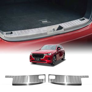 Rear Bumper Guard For Mazda Cx-60 Cx60 2023-onwards Silver Boot Trunk Step Panel Protector Plate Accessories