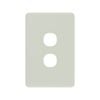 DETA Antique White S-Line 2 Gang Switch Cover Plate
