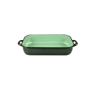 Urban Style Enamelware 3.4L Induction Baking Dish w/ Handles - Green