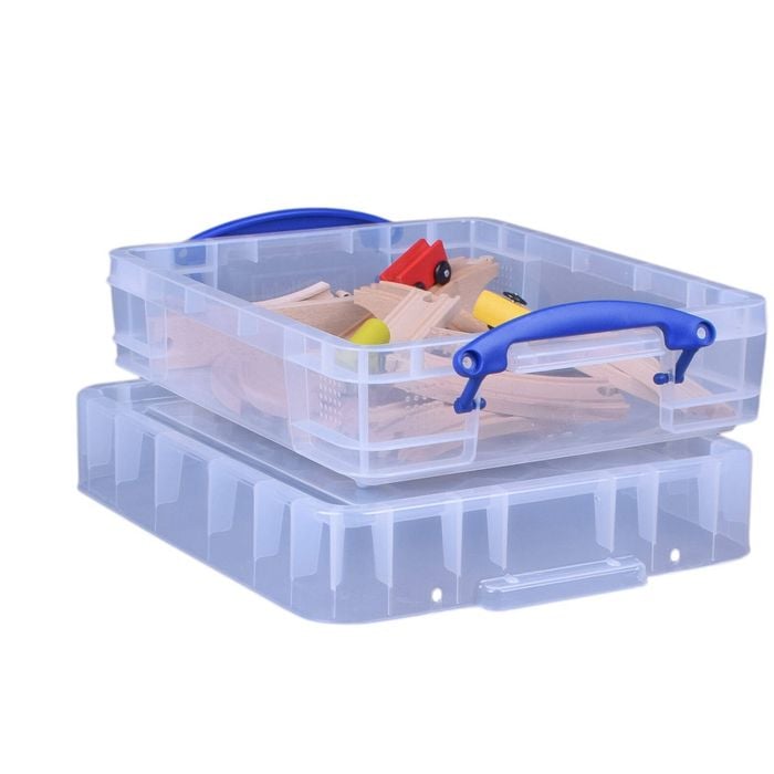 11 Litre Xl Clear Really Useful Box - Pack Of 2 Boxes