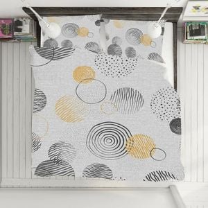 3D Black Circle 159 Bed Pillowcases Quilt Queen Size