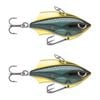 2x Rapala 6cm Rap V Blade Sinking Vibe Fishing Lures - Carbon