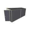 Build-A-Shed 1.2 x 4.5 x 2.0m Skillion No Side Doors Shed - Grey