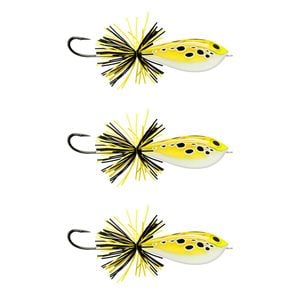 3x Rapala 4.5cm BX Skitter Frog Topwater Fishing Lures - Live Leopard Frog