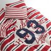 Shuteye Shut Eye Stripe Graphic 93 Red Cotton Quilt Cover Set - Single