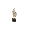 Elegant Collections Small Black/Gold Ribbon Decorative Sculpture