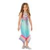 Barbie Colour Change Mermaid Costume for Kids – Official Licensed Dress with UV Reactive Scales, 3-5-YRS