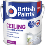British Paints Ceiling Interior Ultra White  - 4L