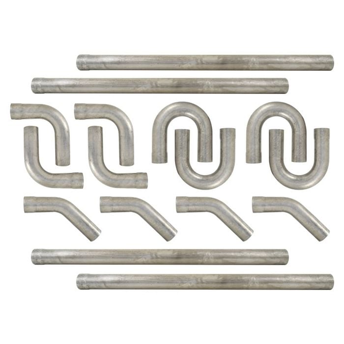 16 Pc Universal Dual Exhaust Mandrel Bend Kit, 3 inch