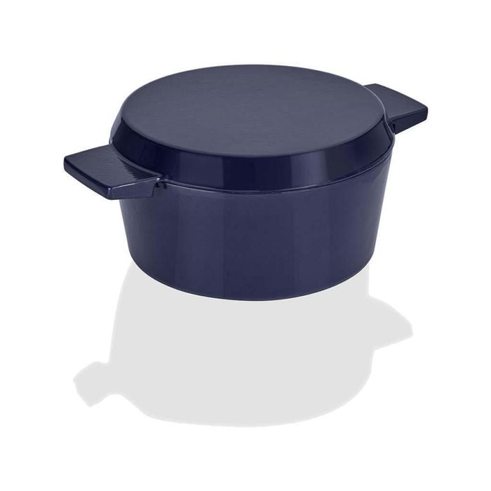 Stanley Rogers Cast Iron 24cm / 3.5l French Oven Grill Duo | Midnight Blue