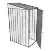 Build-A-Shed 1.2 x 0.8 x 2.0m Skillion Single Hinged Side Door Shed - Zinc