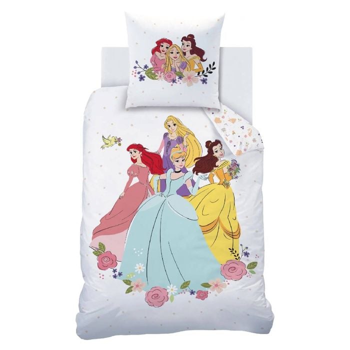Disney Princess Ball Cotton Quilt Cover Set - Single Bed Size