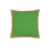 IDC Homewares Mornington Green Cushion Linen with Jute Border 50 x 50 cm