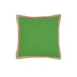 IDC Homewares Mornington Green Cushion Linen with Jute Border 50 x 50 cm
